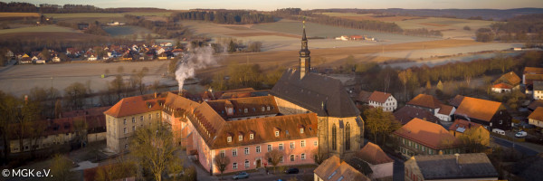 Kirche in Himmelkron von oben