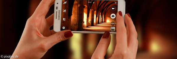 Bild von einem Samrtphone beim Fotografieren