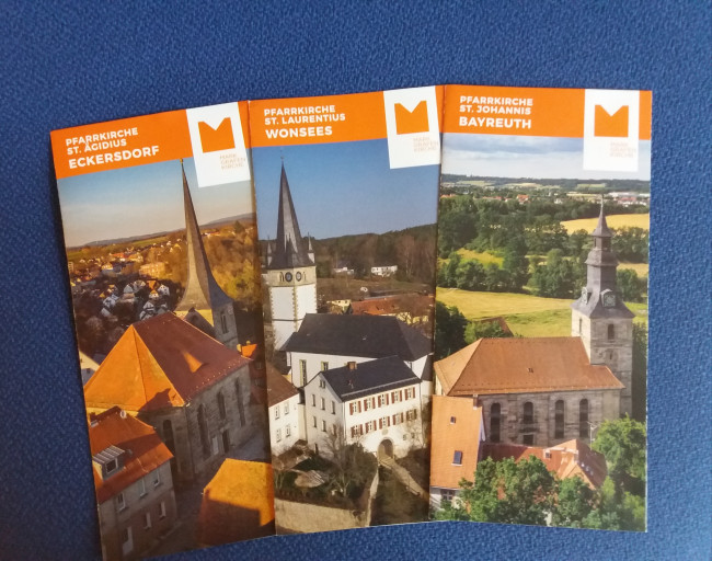 erste Kirchenflyer Eckersdorf / Wonsees / St. Johannis Bayreuth